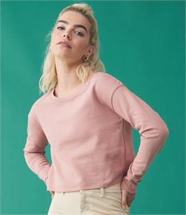 CLEARANCE - AWDis Girlie Cropped Sweatshirt